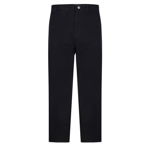 Große Größe Schwarze Stretch Chino