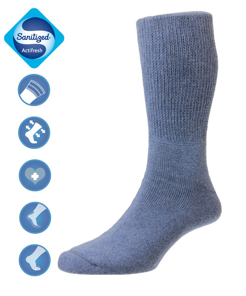 Diabetes-Wollsocken – Airforce