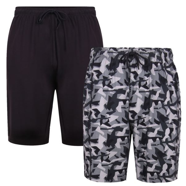 Großen Größen Camo Lounge-Shorts