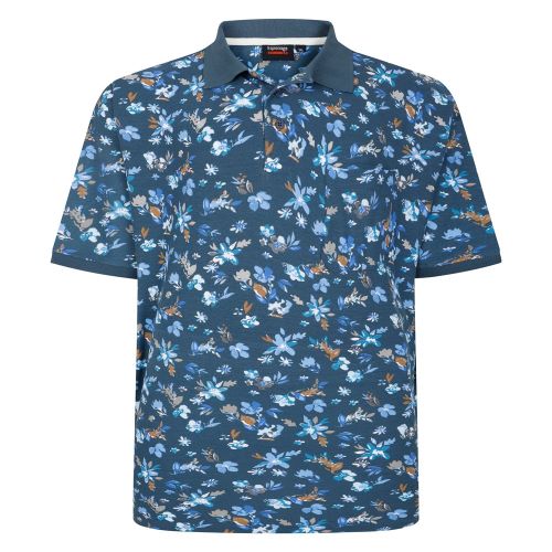 Big size blue Polo
