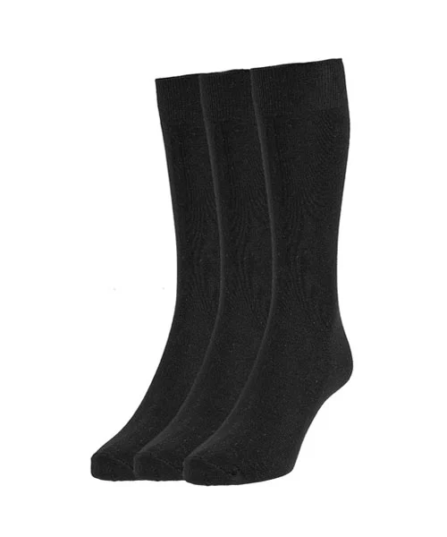 Extra Große Baumwollsocken - Schwarze