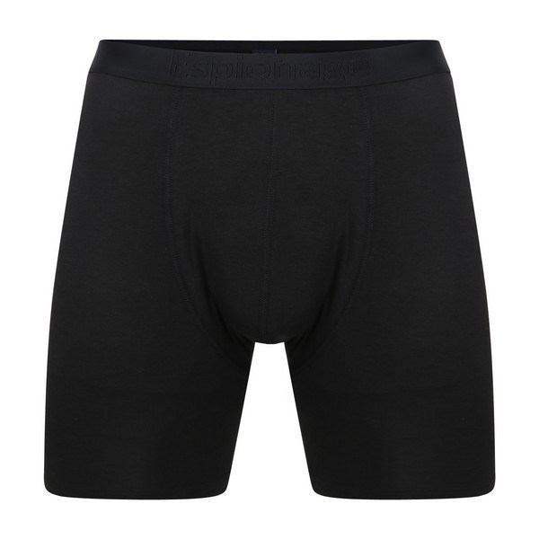 Große Größen Schwarze Bambus-Boxershorts (2-Pack)