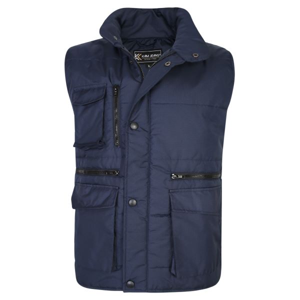 Big size Black Bodywarmer 2XL-8XL